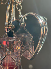 Load image into Gallery viewer, Lipgloss Holder Bagcharm - Heart Mirror (Silver)
